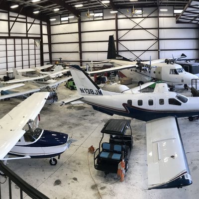 Readying for the Hurricane, glad we have the bigger hangars.  Stay Safe!