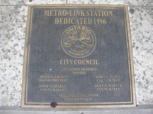 Commemorative Plaque