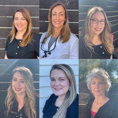 Here is our staff at the spa. Nicole, Dr. Amy, Becky, Miranda, Colleen & Giovanna.