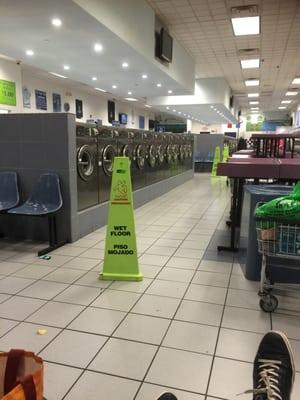 At least they sweep and mop the floors.