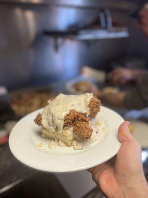 Country Fried Chicken & Sausage Gravy