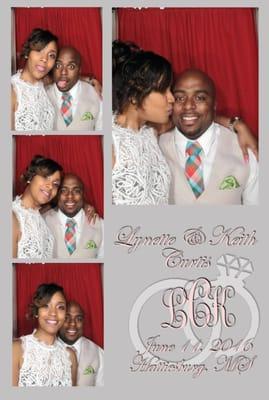 Lynette and Keith's wedding reception, in Mississippi with Big Top Photo Booth