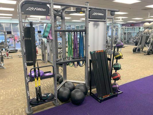 Multi-Functional - This is a great place to warm up, stretch out, or catch a one-on-one or small group training session.