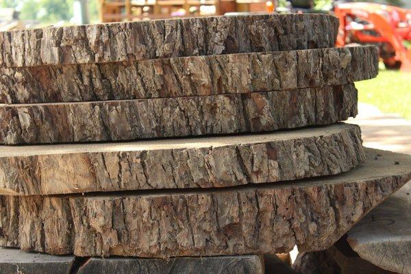 Walnut Rounds (aka cookies) used for wedding center pieces, crafts, signs, etc.