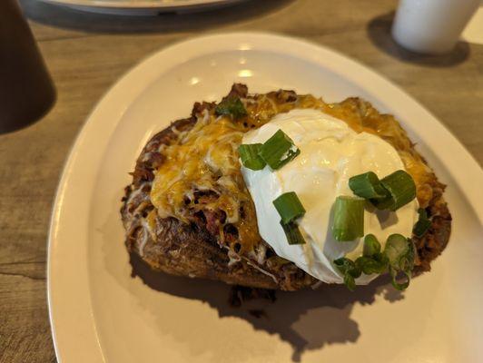 Wednesday Special: BBQ Baked Potato, $11.99 prior to tax (normally $13.99) + $1 brisket