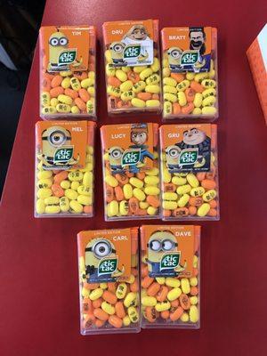 They have minion tic-tacs!!!!!