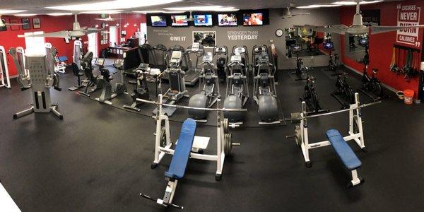 Our Cardio area and a few of our Bench Presses!