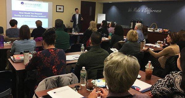 Gabriel Bergeron, Sr. Risk Management Services Consultant for Philadelphia Insurance Companies (PHLY), delivers a presentatio...