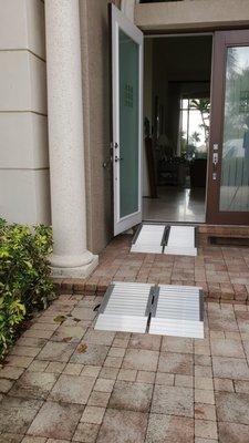 Next Day Access Boca Raton, 2' & 3' Sidekick Folding Aluminum Ramp, Removable, Outdoor