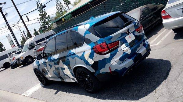 X5M with the Custom GOTCH DESIGN Camo Wrap