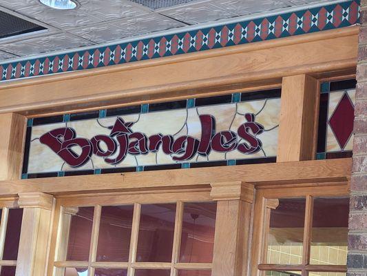 Bojangles indoor signage.