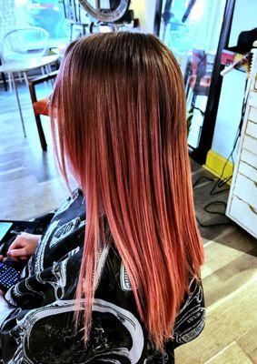 Ombre vivid color