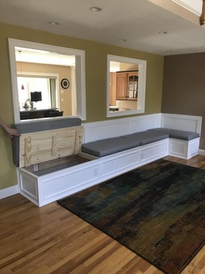 Custom bench with passthrough