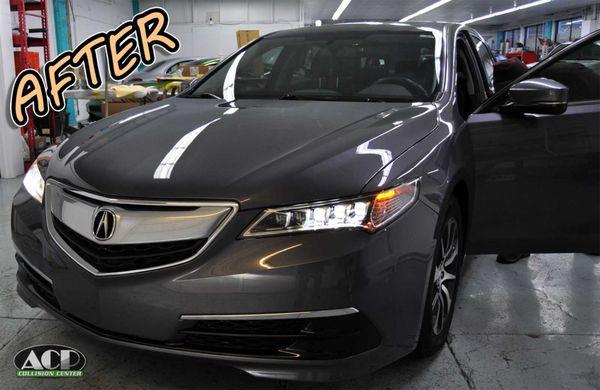 Acura TLX after collision repair.