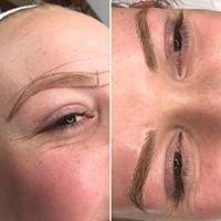 Samantha's mapping and final result of Microblading