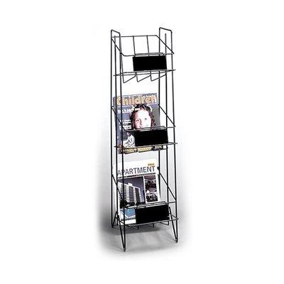 Racks for all sizes of magazines and newspapers