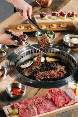 Let our wonderful staff offer a fantastic table top Korean BBQ experience.