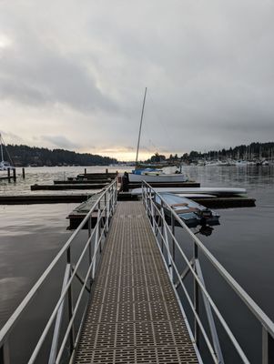 Again, gorgeous waterfront views from this fitness studio.