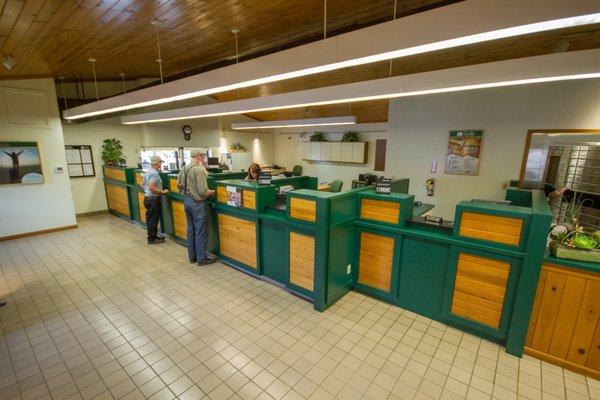 Houlton branch lobby