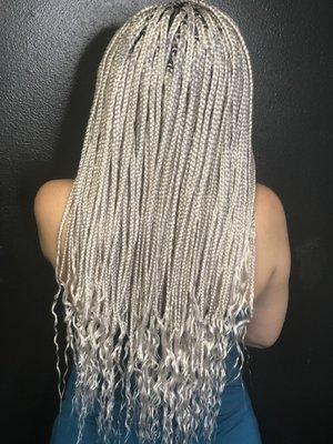 Silver Box Braids/Singles