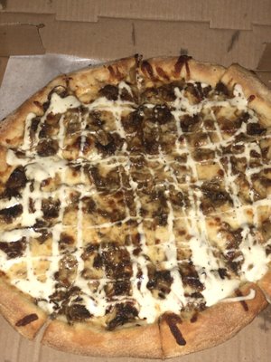 18. Cheesesteak Ranch Pizza