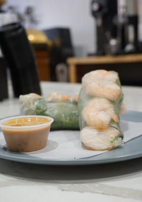 Shrimp Summer Roll With Peanut Sauce