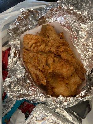 Supposed to be fish fried soft it is hard and dry as a brick  Requested and Pleaded for the to fry fish soft