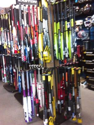 Lots of bats new and used.