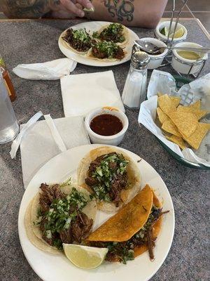 Quesataco & 2 barbacoa tacos