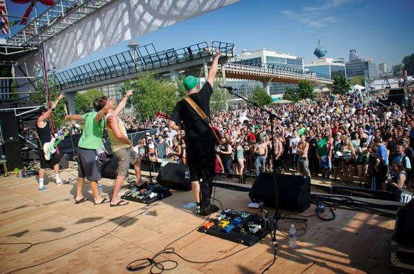 Onstage at Seattle Hempfest 2012