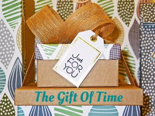 Give yourself or someone you know - the Gift of Time. Gift Certificates available in any time or dollar increments!