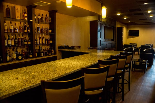 The Cigar Bar at Regency  Cigar feature over 100 whiskeys along with beer on tap, wine and other fine spirits.