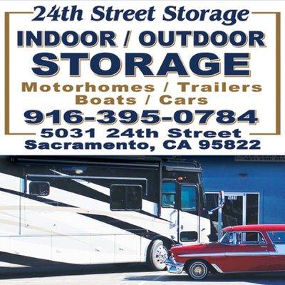 Store your recreational vehicles and watercraft at our indoor outdoor secure facility