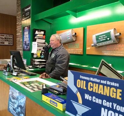 Time for an Oil Change?  Give us a call or just stop on by. With every oil change we give a free Jetsplash Car Wash voucher!