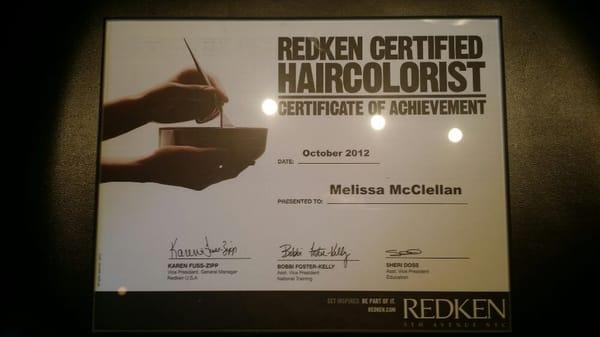 Redken Certified Hair Colorist