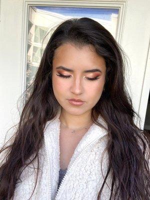 Glam makeup