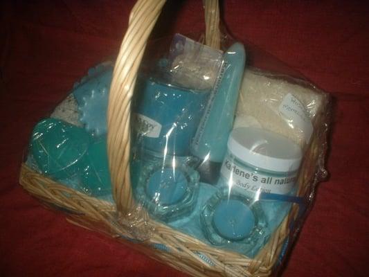 Rosemary scent spa basket