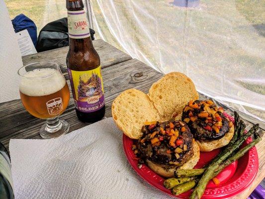 Your local guide on Weekend Trips will prepare mouth watering meals like this for your camping group.