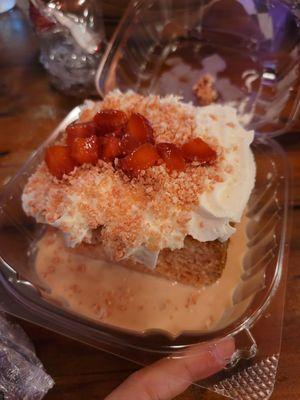 Strawberry tres leches