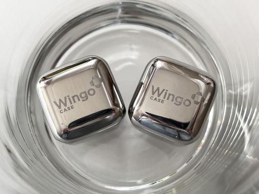 Branded Stainless Steel Ice Cubes