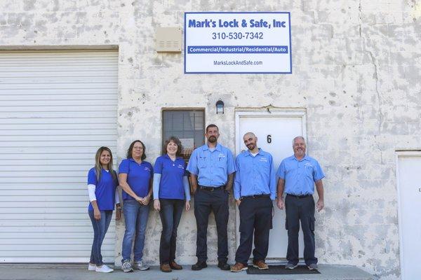 The friendly and helpful staff of Mark's Lock & Safe.