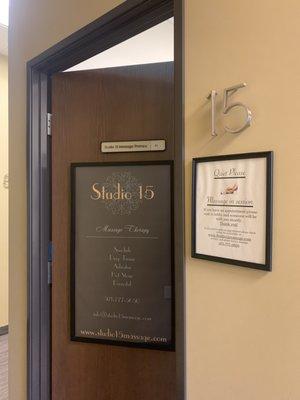 This is the entrance to Studio 15