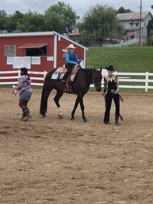 One of our students at her first show!