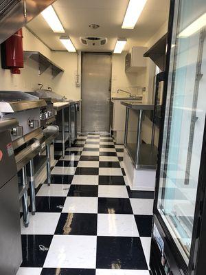 We can add cooking equipment, a/c, refrigerator, Freezer, stainless steel hood, fire protection system, tables, etc. Call for details!