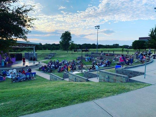 A lovely Summer evening performance at Edmond's Mitch Park Amphitheatre. Once Upon A Mattress, 2019