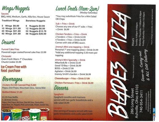 2019 carryout menu 1