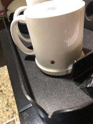 Dirty coffee mug