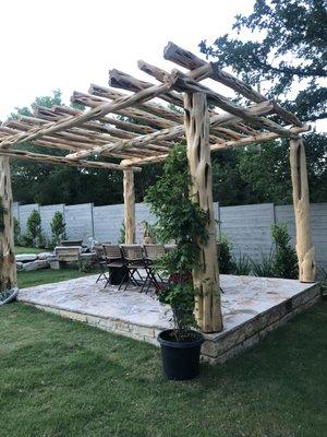 Patio built by one of our customers using our products