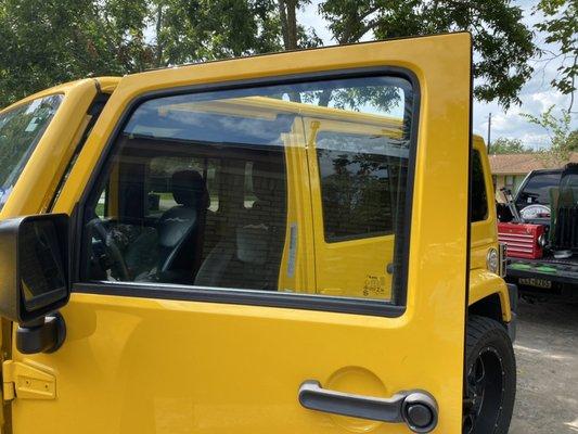 Jeep Wrangler Door glass replacement