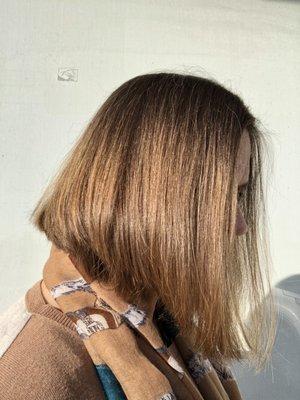 Angled bob by Denise.